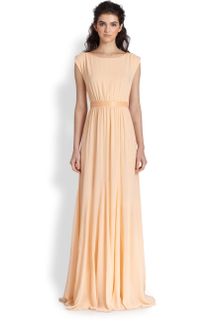 Alice + Olivia Triss Stretch Silk Leather Maxi Dress - Lyst