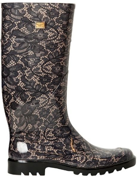 lace rain boots