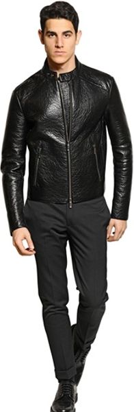 LEATHER JACKET EMPORIO leather jacket emporio: