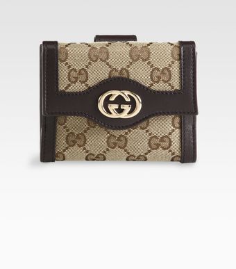 Gucci Sukey Original GG Canvas French Flap Wallet - Lyst