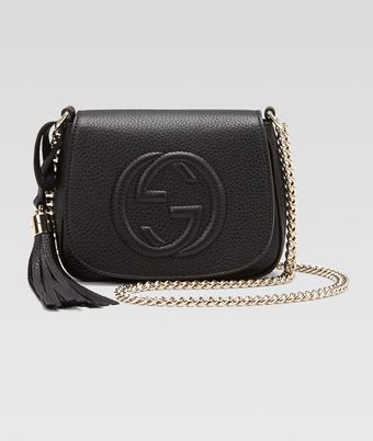 Gucci Soho Leather Chain Crossbody Bag - Lyst