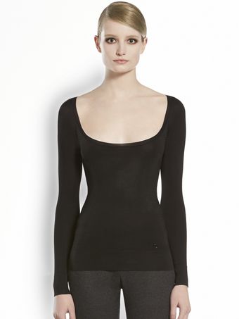 Gucci Viscose Scoopneck Top - Lyst
