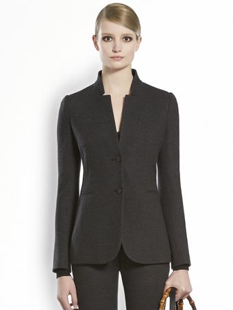 Gucci Stand Collar Jersey Jacket - Lyst