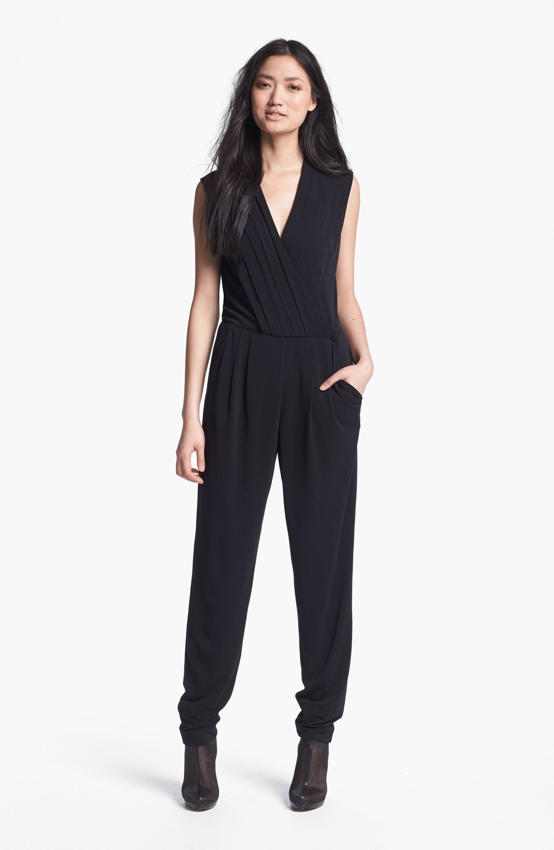 jumpsuit ankle boots