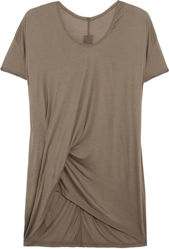 Rick Owens Silk jersey Top - Lyst