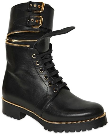 sergio rossi combat boots