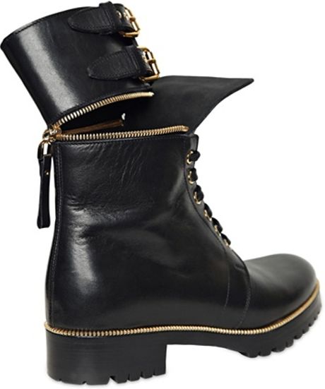 sergio rossi combat boots