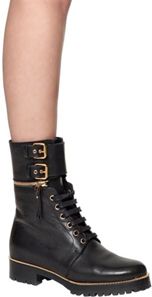 sergio rossi combat boots
