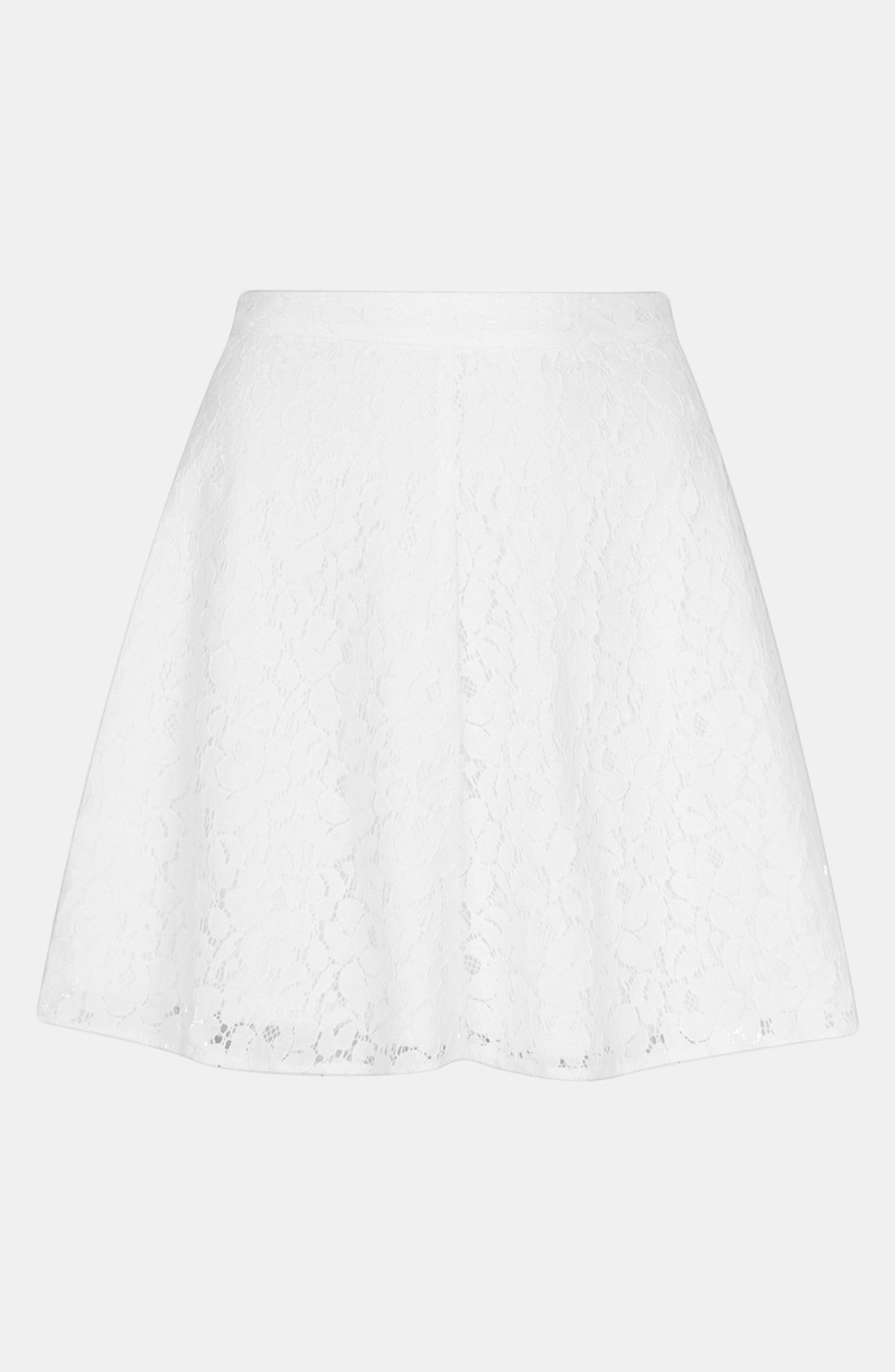 white jersey skater skirt