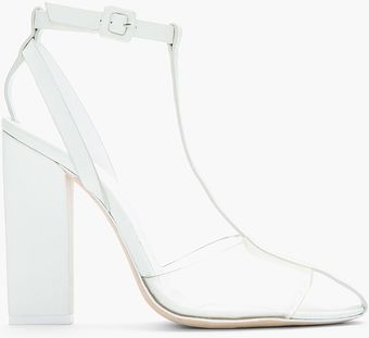 Alexander Wang Off_white Rubberized Leather Glow_in_the_dark Agata Heels - Lyst