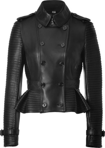 Burberry Leather Headington Jacket in Black - Lyst
