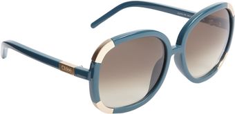 Chloé Rounded Square Frame Sunglasses - Lyst