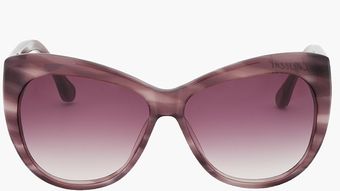 Elizabeth And James Purple Tortoiseshell Crescent Sunglasses - Lyst