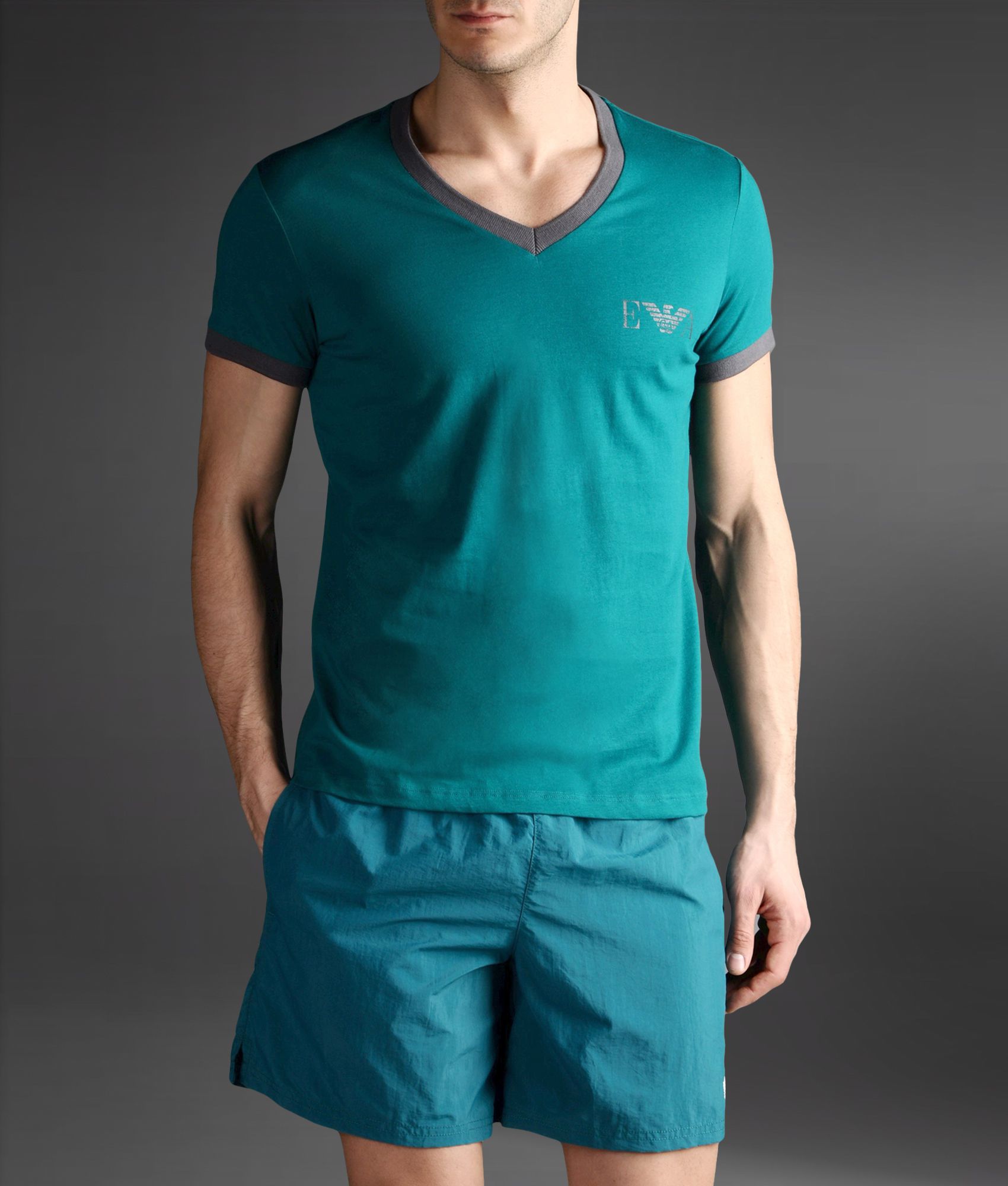 Emporio Armani Swimwear in Green for Men (emerald green) Lyst