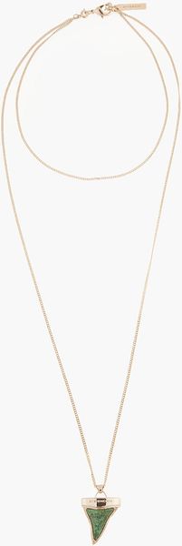 Givenchy Small Turquoise Shark Tooth Necklace - Lyst