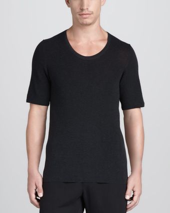 Lanvin Silk Mesh Tee - Lyst