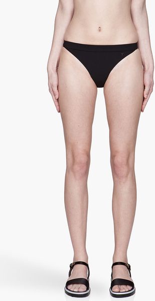 T By Alexander Wang Black T Bikini Bottoms - Lyst