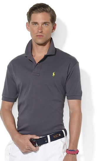 Polo Ralph Lauren Custom-fit Short-sleeved Interlock Polo - Lyst