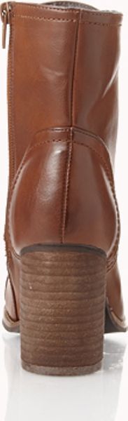 high heel combat boots brown