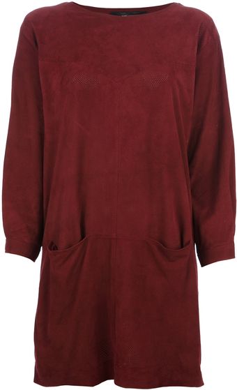 Isabel Marant Suede Shift Dress - Lyst