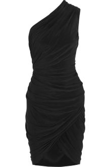 Alexander Wang Asymmetric Ruched Stretchjersey Dress - Lyst