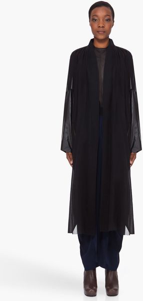 Damir Doma Oversize Leather Sleeved Coat - Lyst