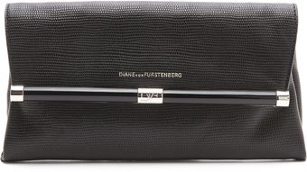 Diane Von Furstenberg 440 Envelope Lizard Clutch - Lyst