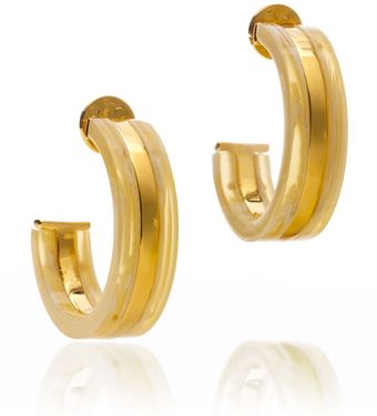Tory Burch Wyatt Large Hoop Earring - Lyst