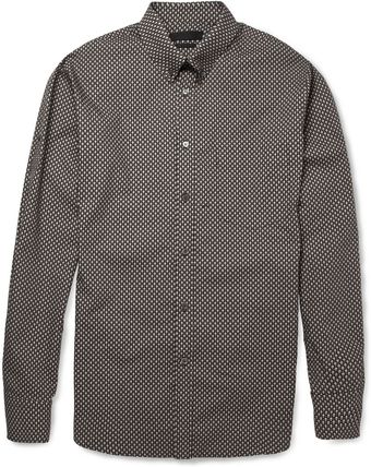 Alexander McQueen Slimfit Skullprint Cotton Shirt - Lyst