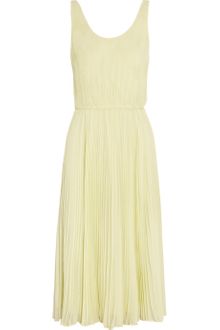 Alice + Olivia Penny Pleated Georgette Dress - Lyst