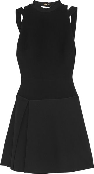 Victoria Beckham Cutoutback Crepe Dress - Lyst