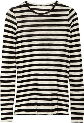 Proenza Schouler Striped Slubcotton Jersey Top - Lyst