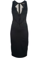 Roberto Cavalli Lace Detail Bodycon Dress