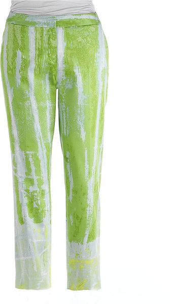 Tahari Printed Cropped Pants - Lyst