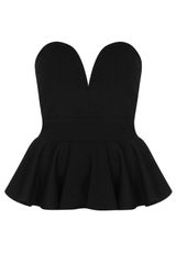 Topshop Halo Plunge Top By Tfnc