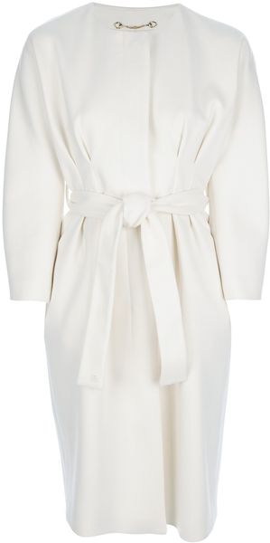 Gucci Belted Cocoon Coat - Lyst