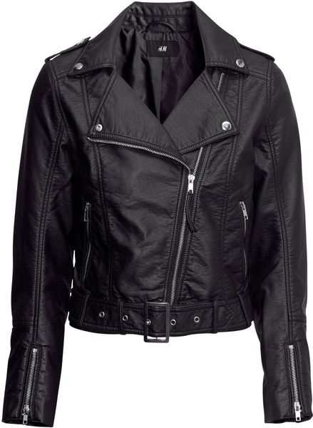 leather jacket hm