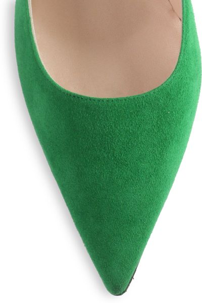 Jimmy Choo Abel Suede Pumps in Green (emerald) | Lyst
