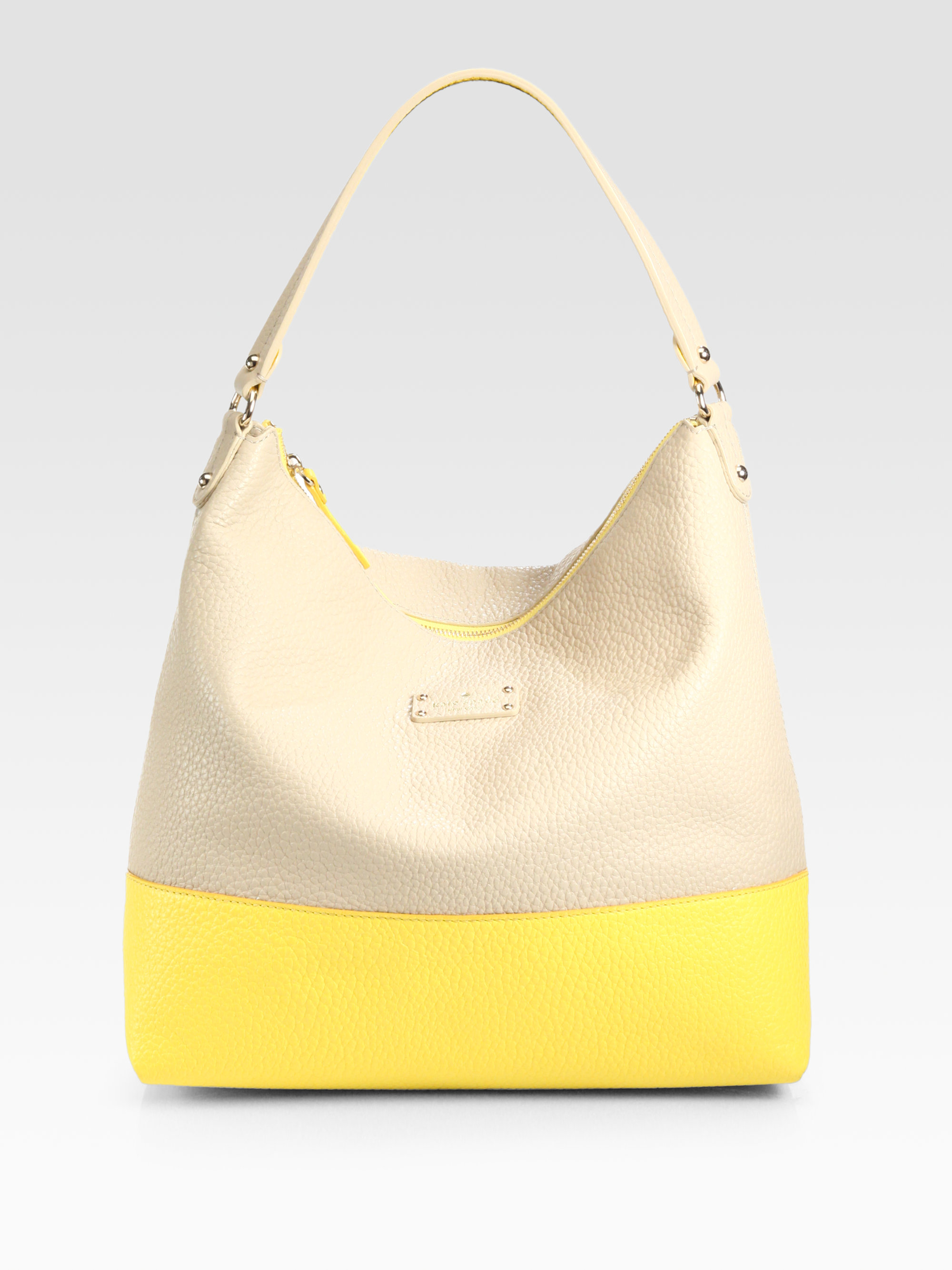 Kate Spade Grayson Hobo Shoulder Bag in Yellow (yellow-beige) | Lyst