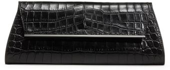 Michael Kors Taylor Crocodileembossed Clutch - Lyst