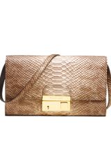 Michael Kors Gia Snakeembossed Clutch