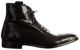 Alexander McQueen Toe Cap Leather Boots - Lyst