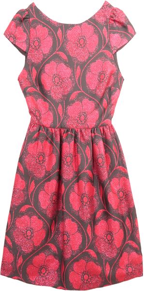 Alice + Olivia Nelly Puffed Short Sleeve Dress - Lyst