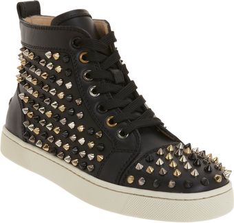 Christian Louboutin Louis Spikes Flat - Lyst
