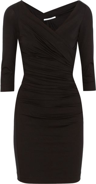 Diane Von Furstenberg Bentley Pleated Stretch Jersey Dress - Lyst