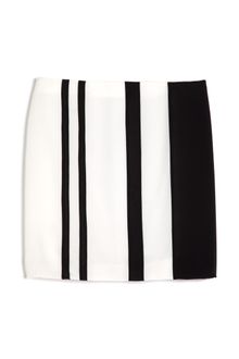 Narciso Rodriguez Bonded Silk Stripes Skirt - Lyst