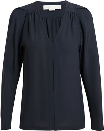 Stella McCartney Tailored Crepe Silk Shirt - Lyst