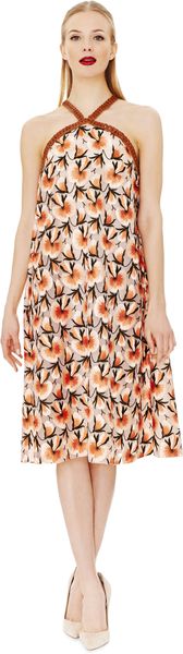 Thakoon Flower Embroidered Aline Halter Dress - Lyst