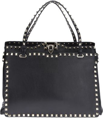 Valentino Rockstud Trapeze Tote - Lyst
