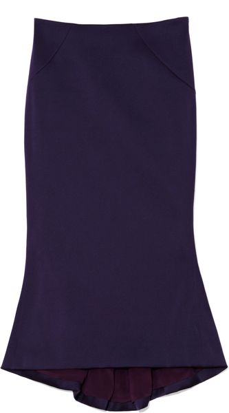 Zac Posen Stretch Duchess Trumpet Skirt - Lyst